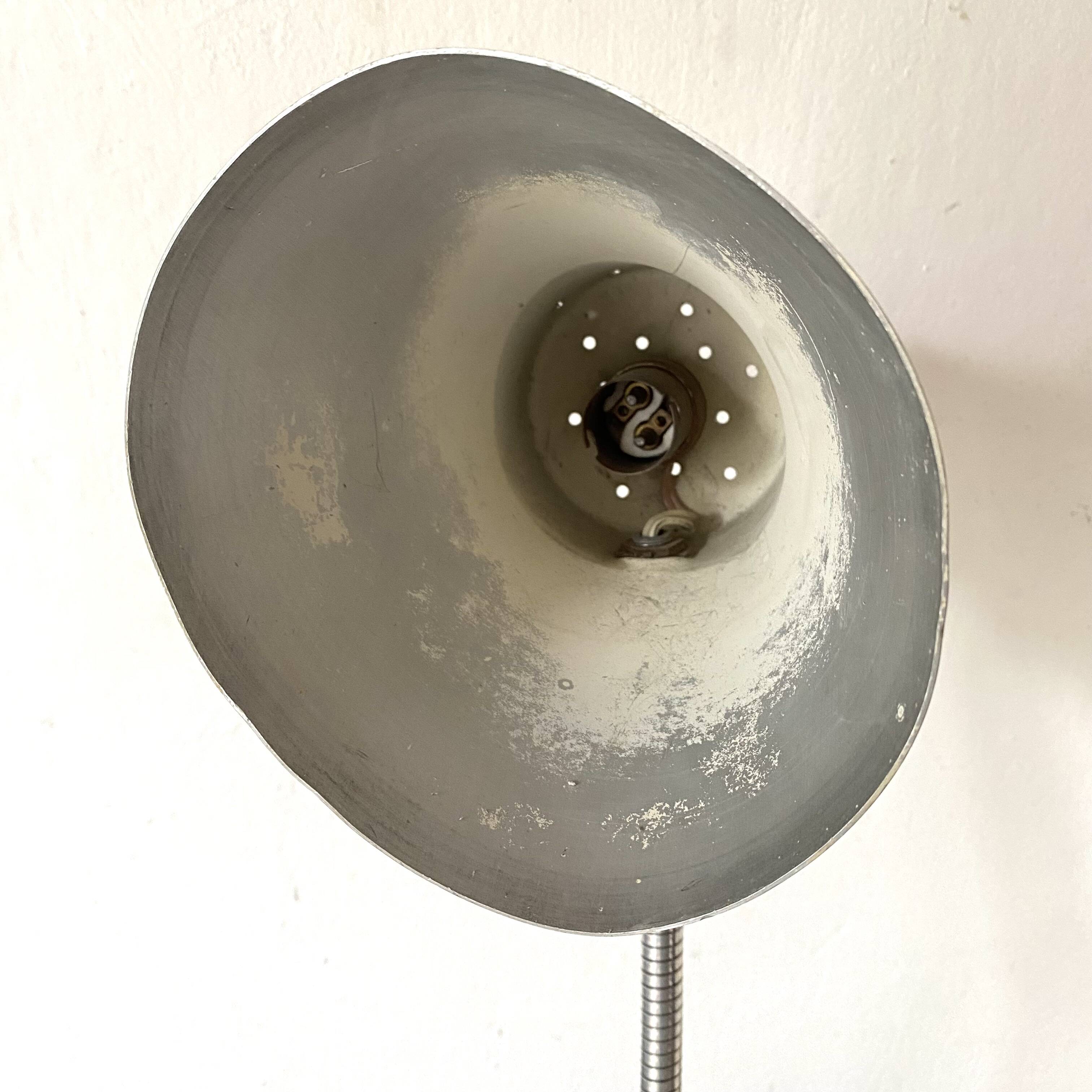 Yellow metal desk lamp, 1950s-1960s