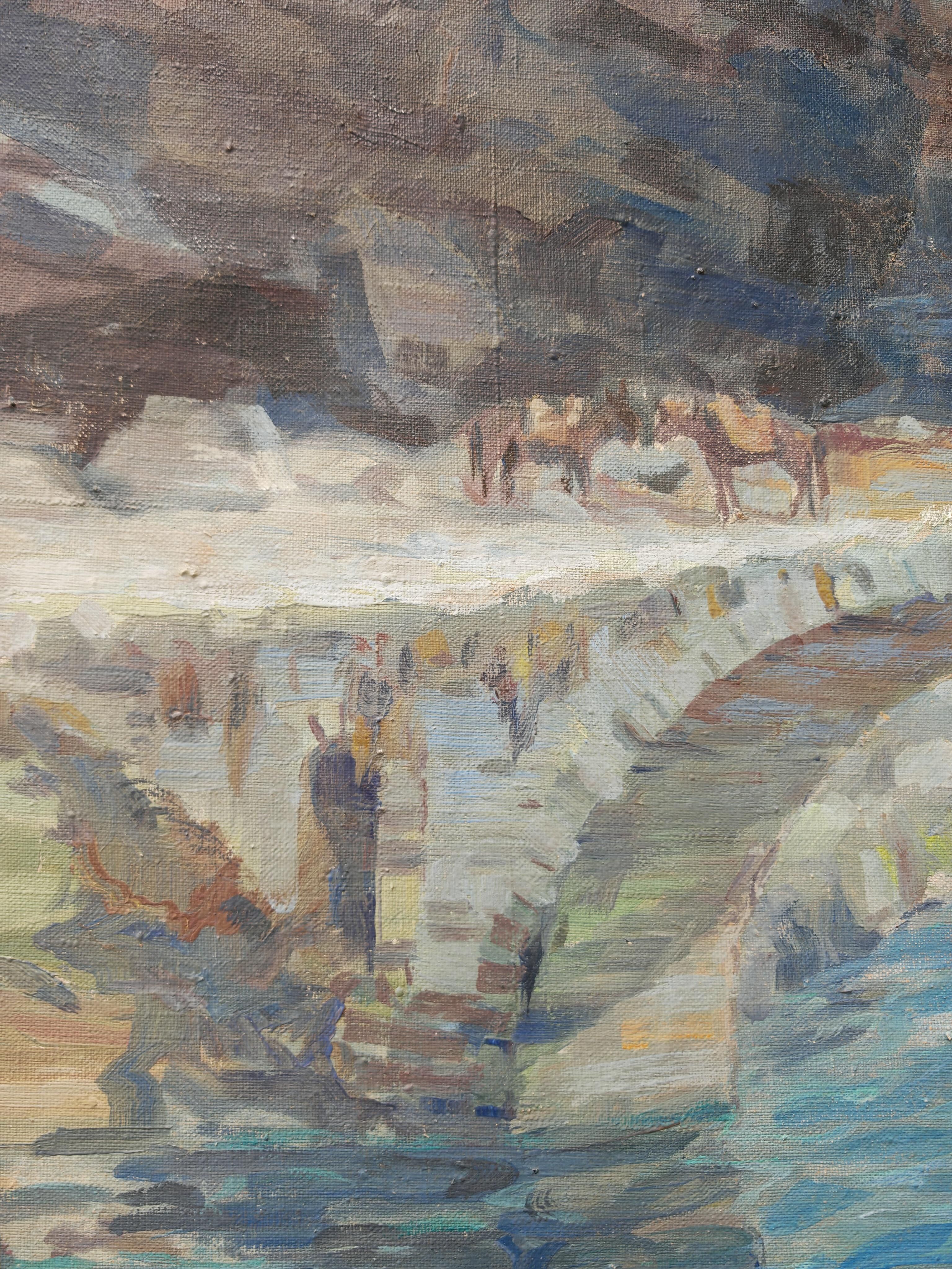 Modernist Table "The Mouth of the Ribnica into the Moraca" Jan Krizek 1956