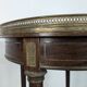 Bouillotte table in mahogany, late 19th century.