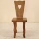 Ensemble de 6 chaises en noyer massif, France, 1970's