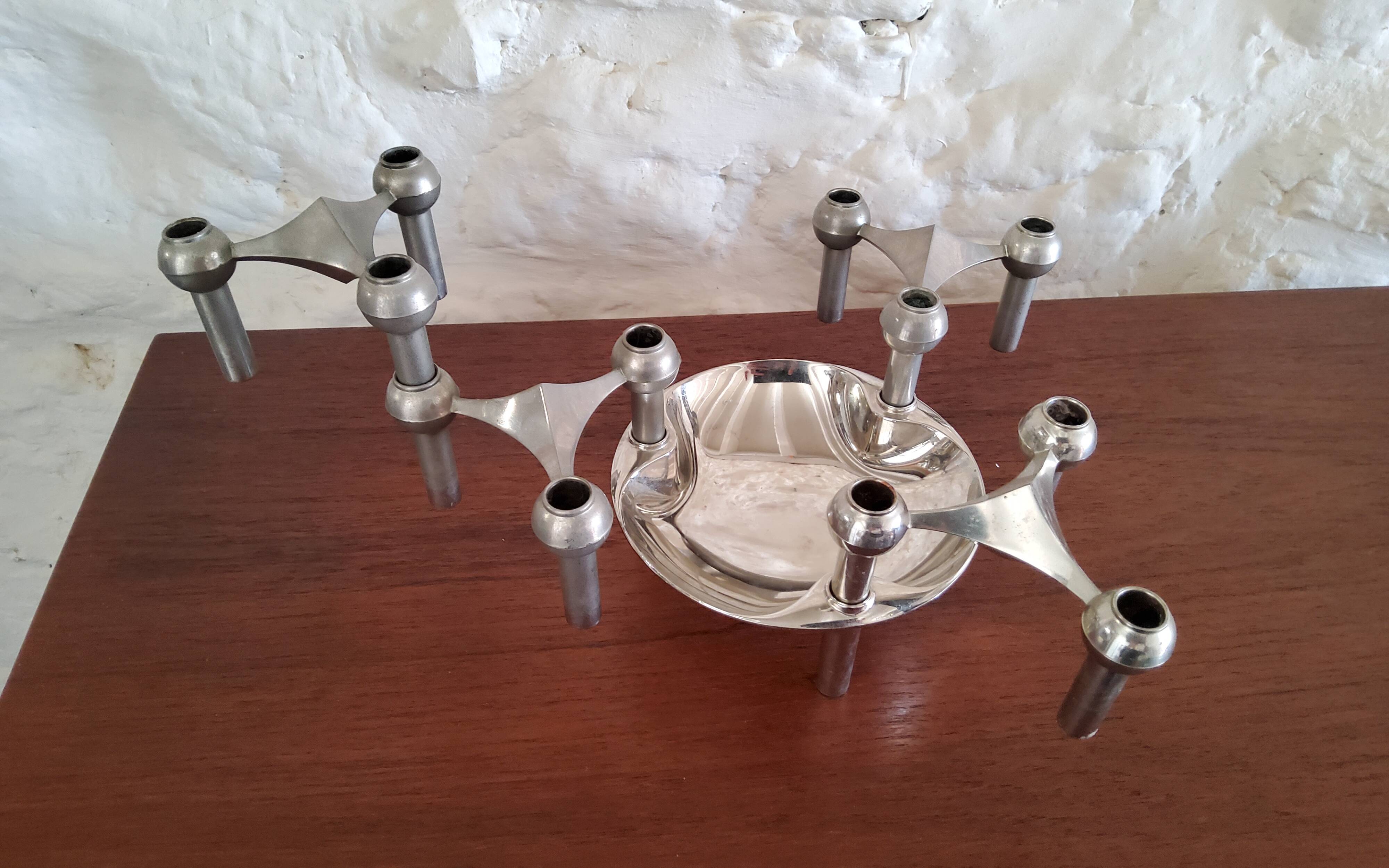 Nagel 1970 modular candle holders and cups