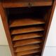 Antique filing cabinet with roller shutter