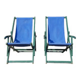 Pair of chaise longue