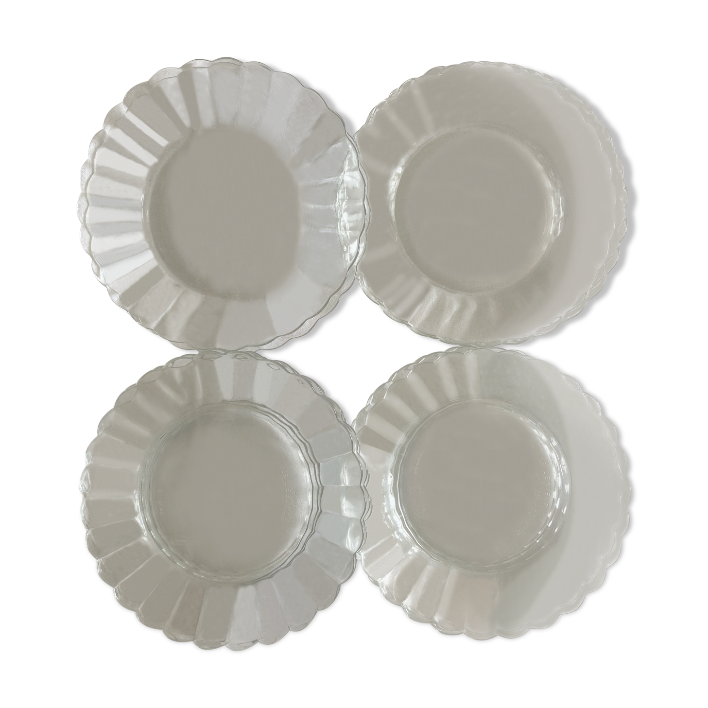 Duralex vintage dessert plates