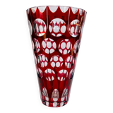 Bohemian crystal vase