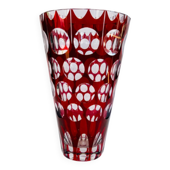Bohemian crystal vase