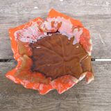 Vintage 1950 Vallauris flamed ceramic ashtray