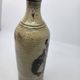 Vintage bottle vase in ceramic stoneware with fish decoration circa 1970/80.