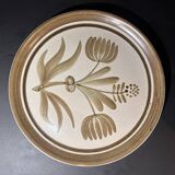 2 Assiettes en Grès Marron Longchamps