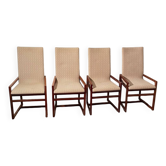 4 chaises Pierre Balmain, 1980