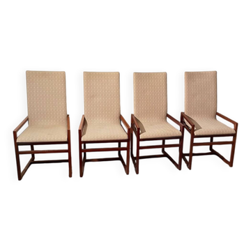 4 chaises Pierre Balmain, 1980