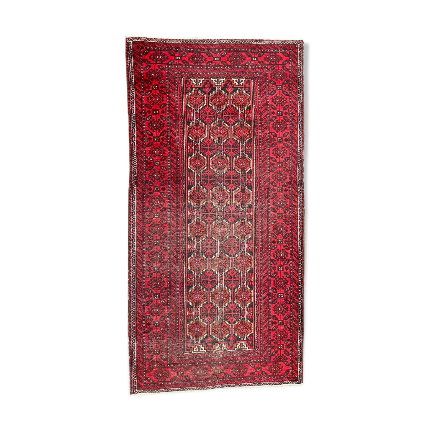Old Afghan Belutch carpet 97x192 cm