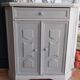 Small buffet patine grey and beige