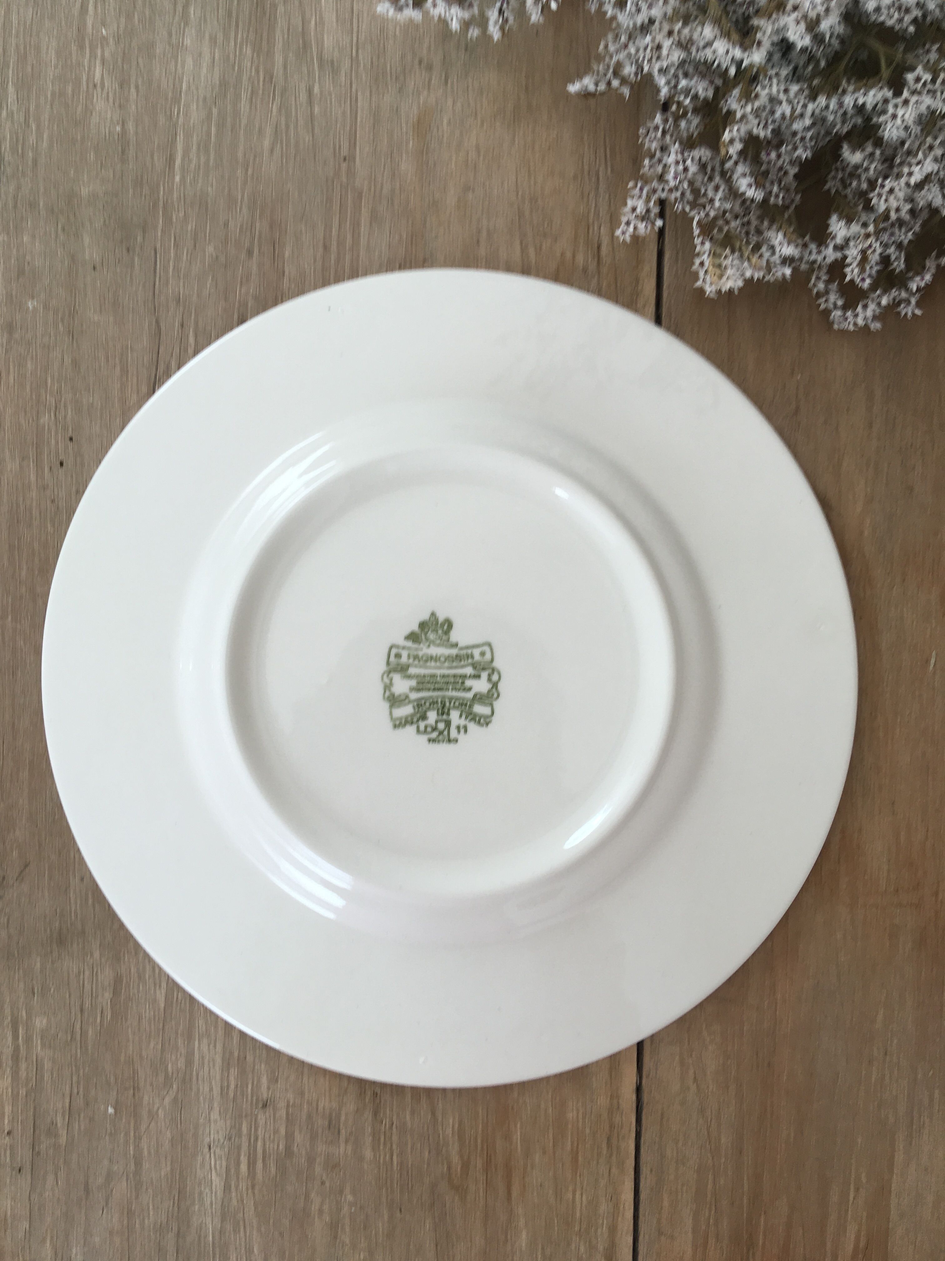 Vintage white plates