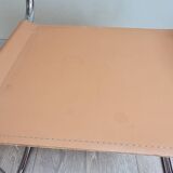 Chaise vintage en cuir camel