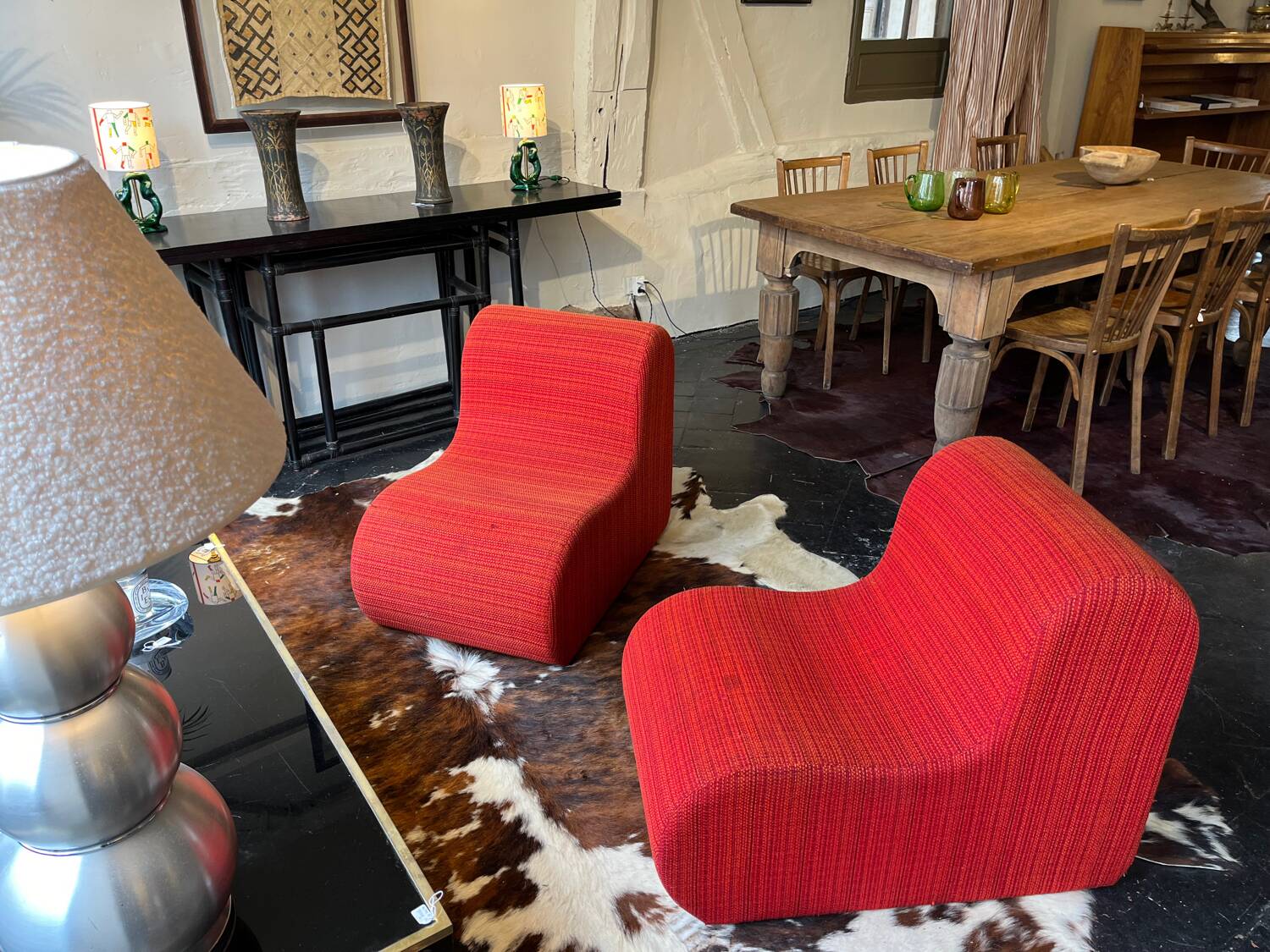 Pair of low chairs 1970