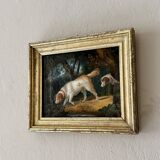 Hunting Scene with Two Dogs, 1820, Oil on Canvas