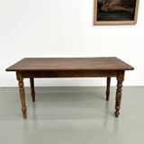 Small farmhouse table / desk in solid cherry wood