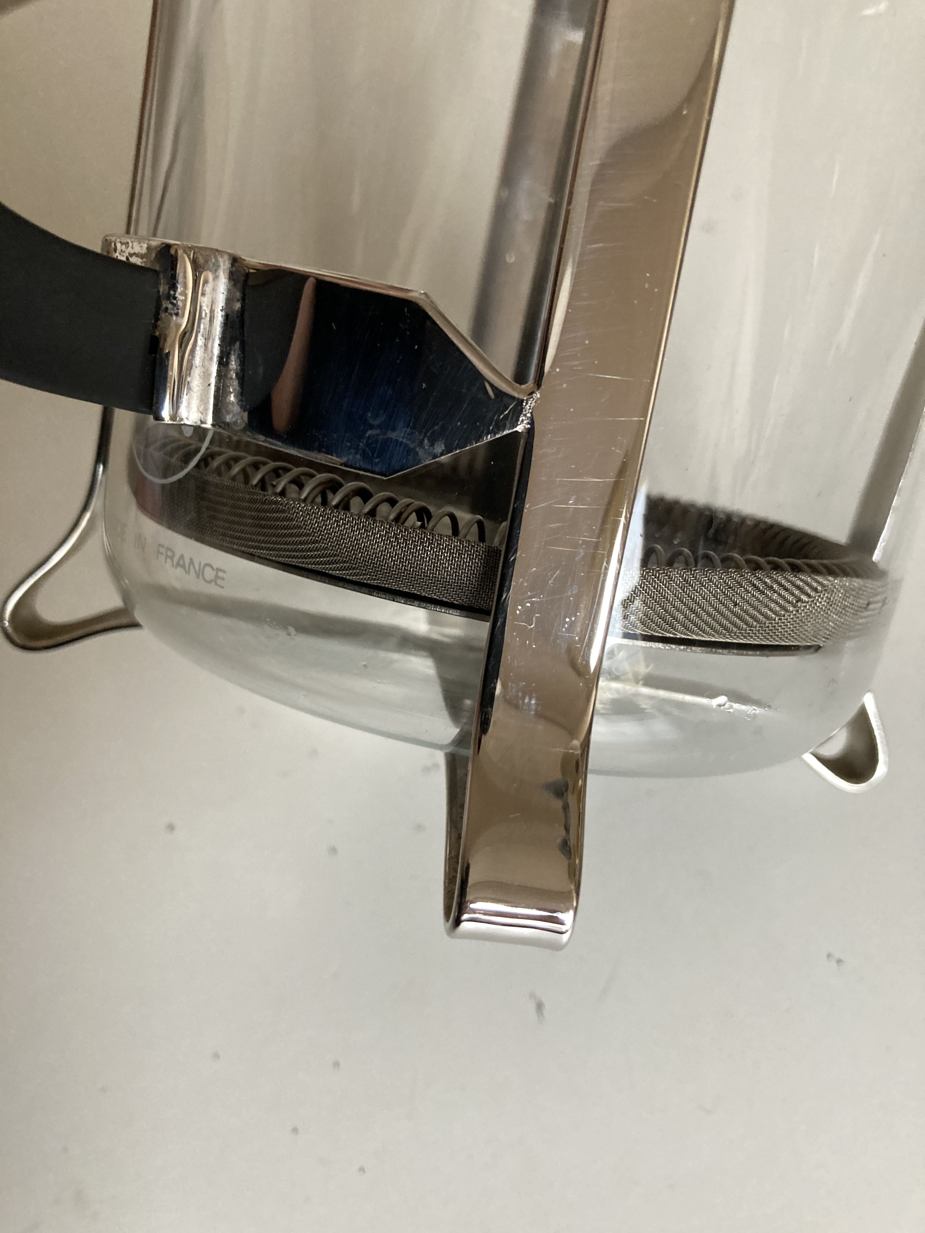 Melior 1970 French press XXL piston coffee maker silver metal