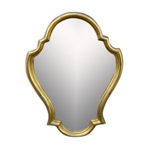 miroir 1960 bois doré