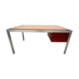 Large office of George Ciancimino in exotic wood and aluminum for Mobilier International