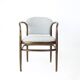 Curved wooden armchair, Czechoslovakia, 1950s
