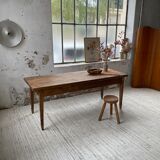 Farmhouse table in oak and walnut 2m