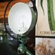 Old green metallic Jieldé lamp