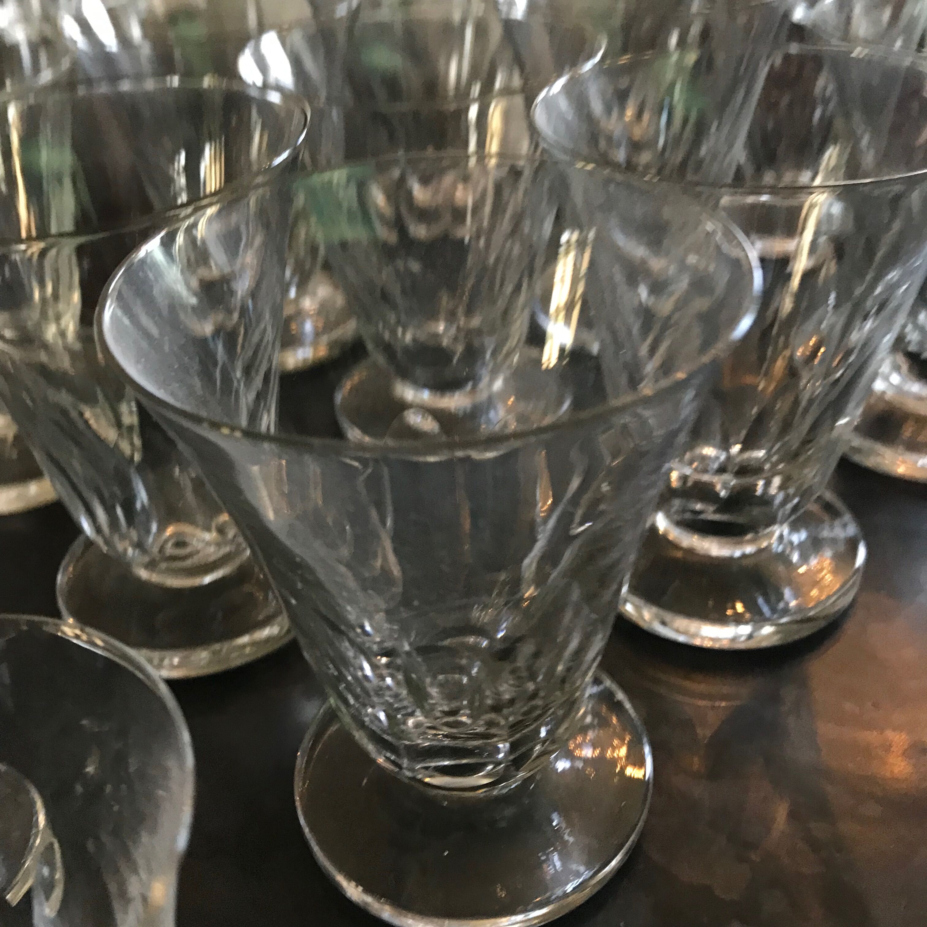 Product BHV Series of 6 glasses bistrot mid-XXth