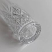 Vintage Transparent Crystal Glasses Set of 11 - Italian 1970s Tableware