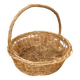 Natural wicker presentation basket