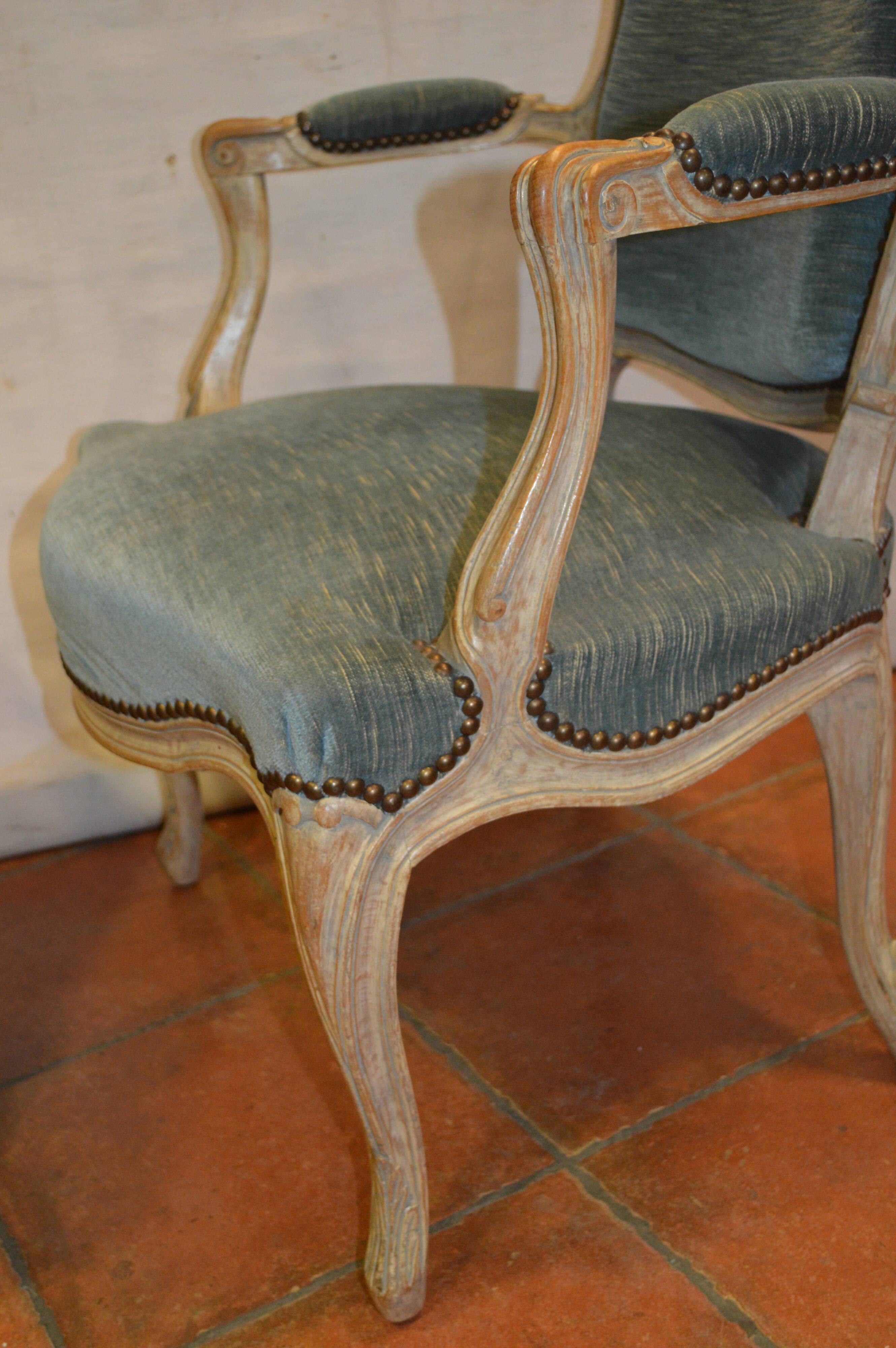 Armchairs Louis XV style