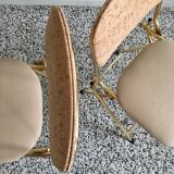 Vintage restored folding chairs