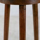 Tripod stool. Wood. France, circa 1950