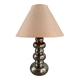 Vintage chrome ceramic lamp