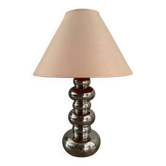 Vintage chrome ceramic lamp
