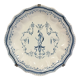 Decorative plate earthenware of Moustiers décor a la berain