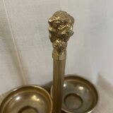 Vintage brass gold aperitif server