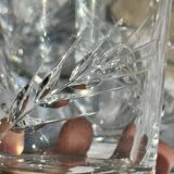 Set of Three 30cl Vintage Crystal Whisky Glasses // Epi Model // Art d