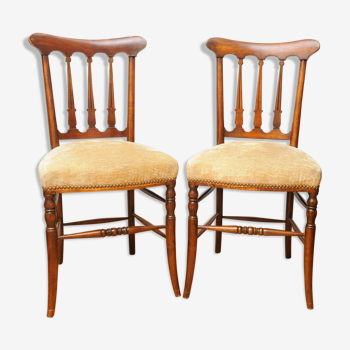 Lot de 2 chaises anglaises du 19ème