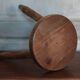 Vintage stool, wooden stool, tripod stool, occasional stool, por