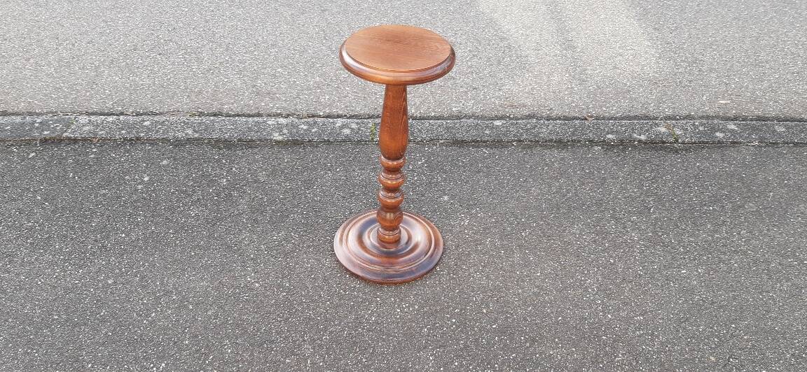 Plant stand, solid turned wood