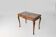 Sculpted Side Table in Wood, Glass & Rattan, France 1950s