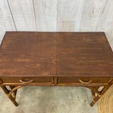 Rattan console/desk