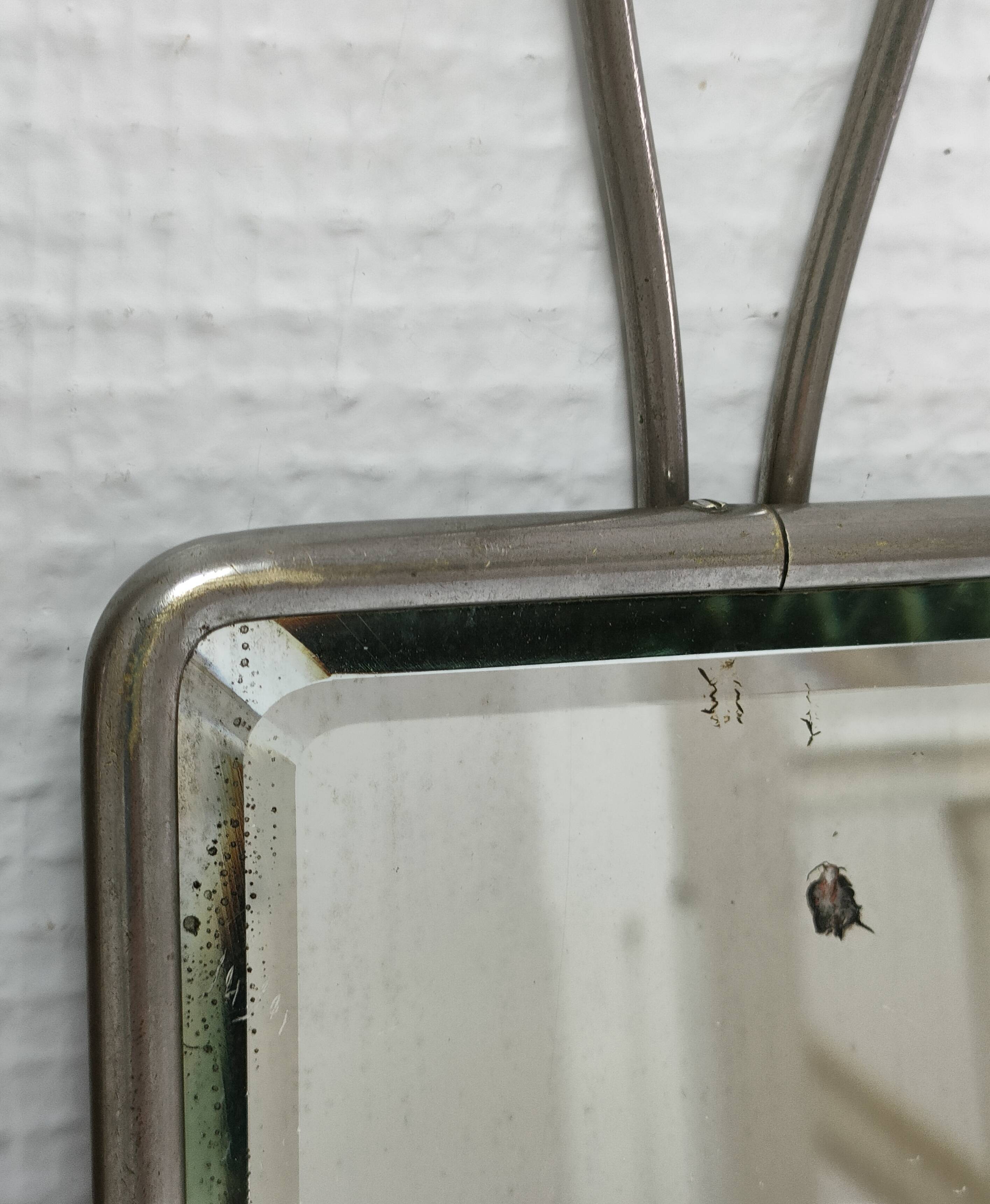 three barber mirrors metal frame early to middle XXth