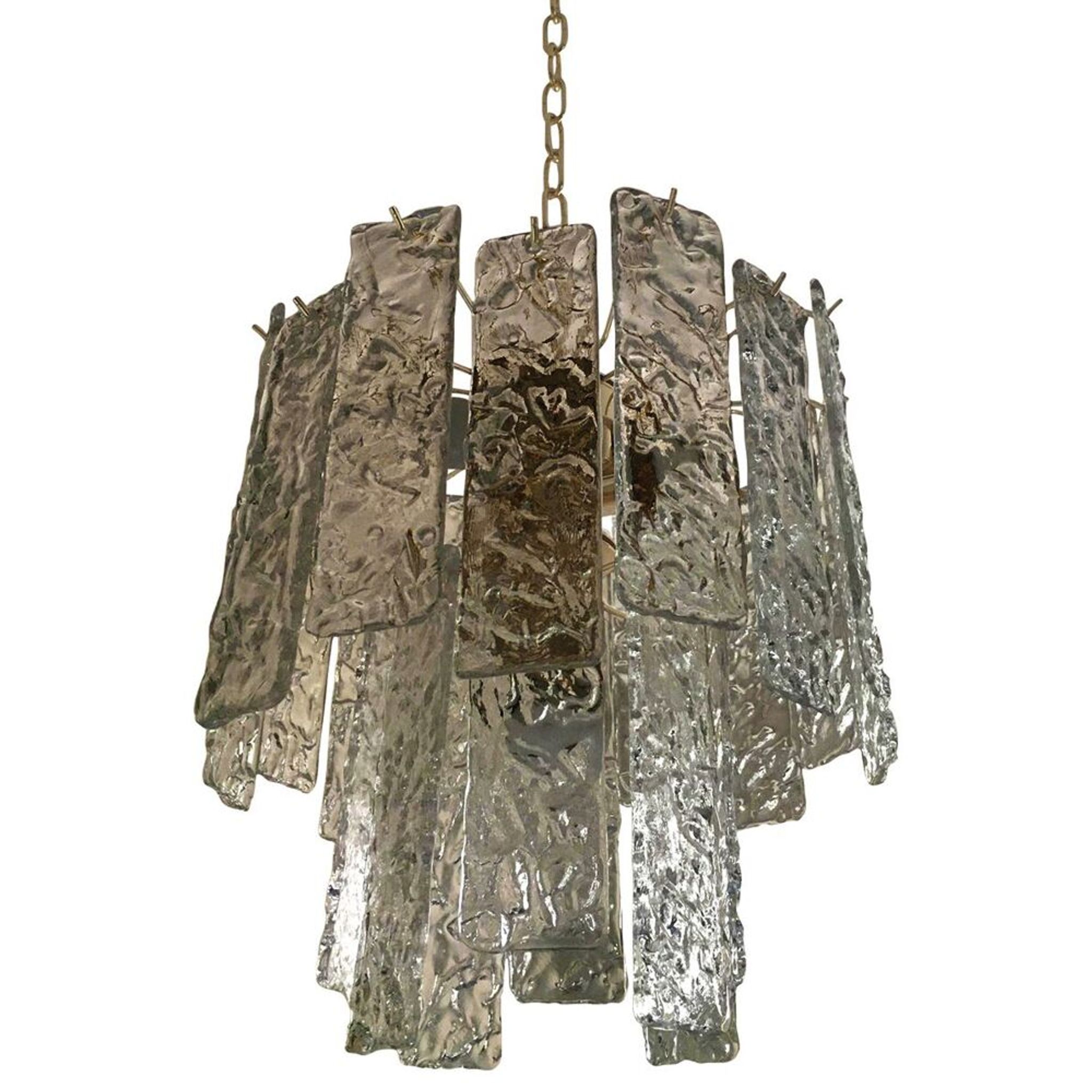 Lustre en verre de Murano