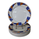 Set of 8 Badonviller flat plates Congo model