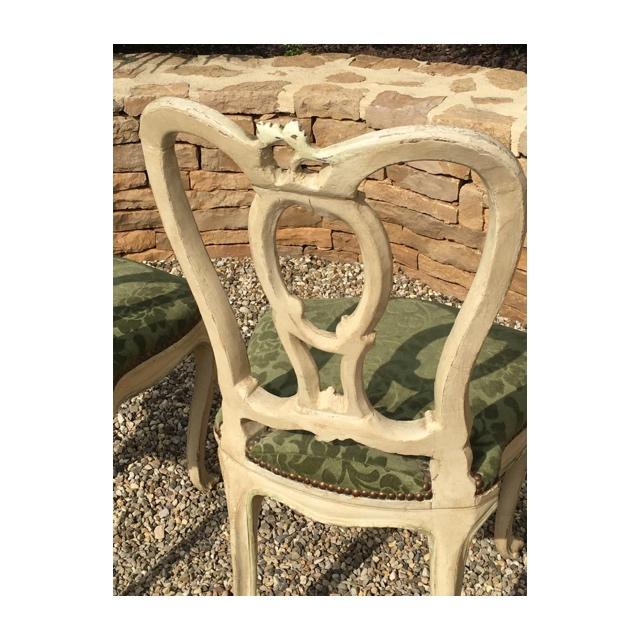 Pair of Louis XV style lay chairs