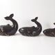 Suite de 3 vide-poches baleine 1960 vintage