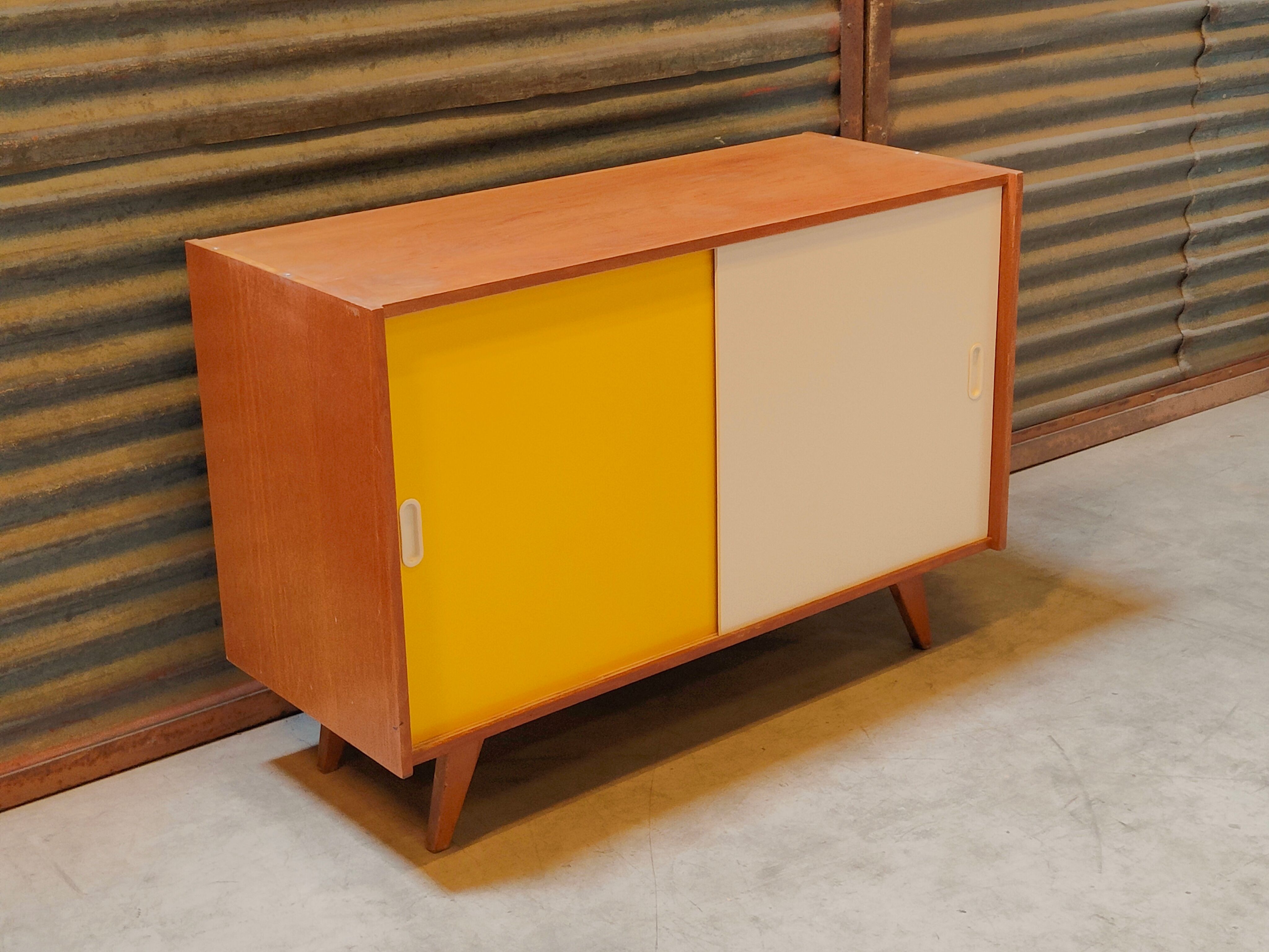 Buffet U 452 Yellow by Jiri Jiroutek for Interier Praha 1960
